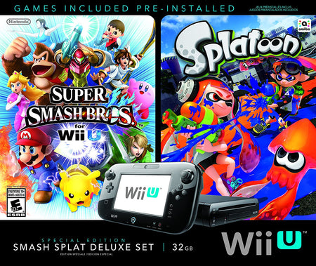 Nintendo Wii U Console - Special Edition Smash Splatoon Deluxe Set - 32GB [Nintendo Wii U System] Nintendo Systems Nintendo   