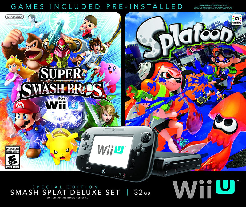 Nintendo Wii U Console - Special Edition Smash Splat Deluxe Set - 32GB [Nintendo Wii U System] Nintendo Systems Nintendo   