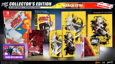 No More Heroes 2: Desperate Struggle - Collector's Edition - Limited Run #100 [Nintendo Switch] Nintendo Switch Video Game Limited Run Games   