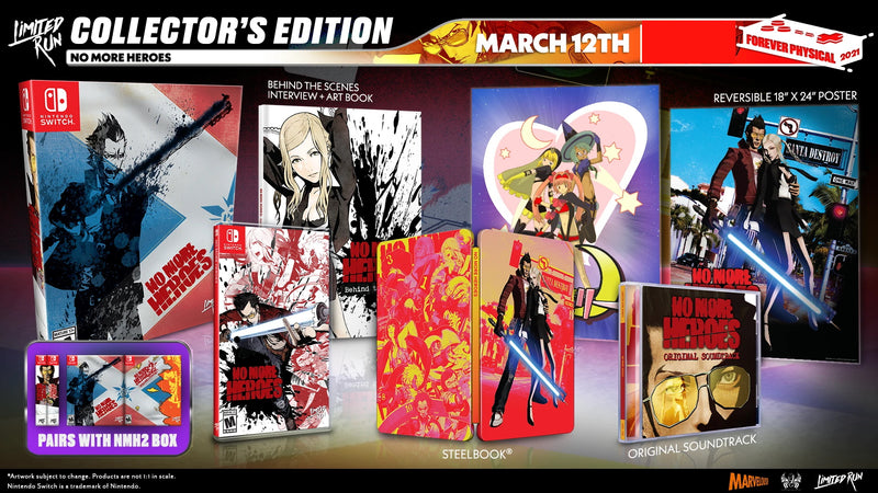 No More Heroes - Collector's Edition - Limited Run #99 [Nintendo Switch] Nintendo Switch Video Game Limited Run Games   