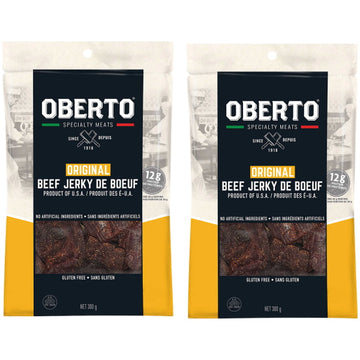 Oberto All Natural Original Beef Jerky - 2 Pack - 300g [Snacks & Sundries] Snacks & Sundries Oberto   