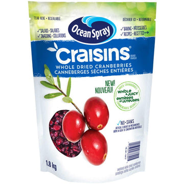 Ocean Spray Craisins Whole & Juicy Dried Cranberries - 1.8kg [Snacks & Sundries] Snacks & Sundries Ocean Spray   