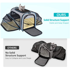 OMORC Pet Carrier - Airline Approved, Expandable Foldable Soft-Sided Carrier for Cats and Dogs [Pet Care] House & Home OMORC   