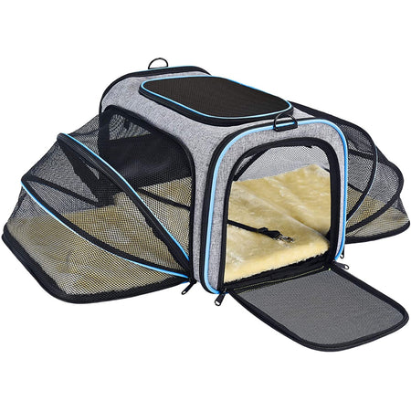 OMORC Pet Carrier - Airline Approved, Expandable Foldable Soft-Sided Carrier for Cats and Dogs [Pet Care] House & Home OMORC   