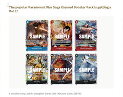 One Piece TCG: Paramount War Booster Box - 24 Packs [OP-02] Card Game Bandai Namco   