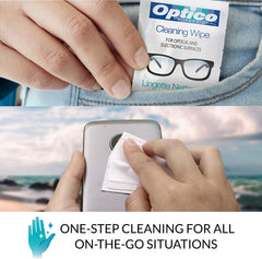 Optico Pre-Moistened Lens Cleaning Cloths - 180 Lens Wipes [House & Home] House & Home Optico   