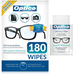 Optico Pre-Moistened Lens Cleaning Cloths - 180 Lens Wipes [House & Home] House & Home Optico   