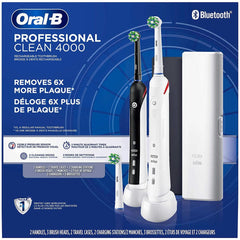 Oral-B Professional Clean 4000 Electric Rechargeable Toothbrush - 2 Pack [Personal Care] Personal Care P & G   