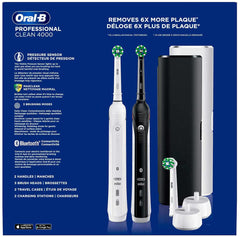 Oral-B Professional Clean 4000 Electric Rechargeable Toothbrush - 2 Pack [Personal Care] Personal Care P & G   