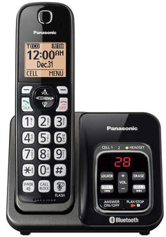 Panasonic 3 Hand Set DECT 6.0 Digital Phone System with Link2Cell - Bluetooth - Remote Voice Assist to Siri + Google Now [Electronics] Electronics Panasonic   