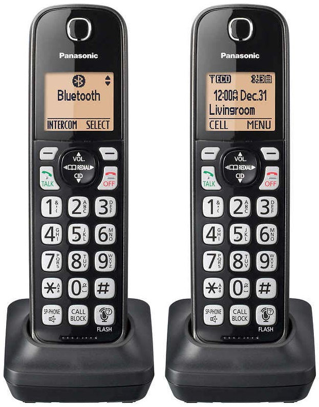 Panasonic 3 Hand Set DECT 6.0 Digital Phone System with Link2Cell - Bluetooth - Remote Voice Assist to Siri + Google Now [Electronics] Electronics Panasonic   