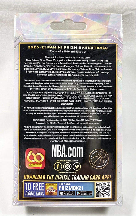 Panini 2020-21 Prizm NBA Basketball Hanger Box - 20 Cards Card Game Panini   