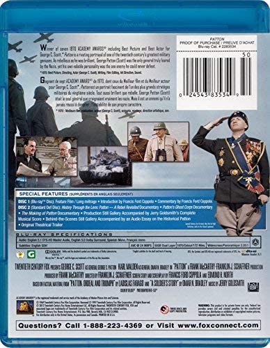 Patton [Blu-ray + DVD] DVDs & Blu-Rays 20th Century Fox   