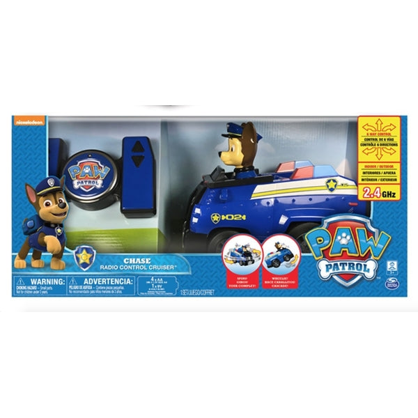 PAW Patrol R/C - Chase Remote Control Cruiser [Toys, Ages 3+] Toys & Games Spin Master   