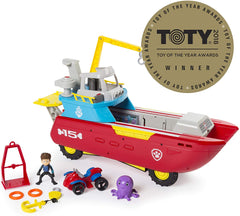 PAW Patrol Sea Patrol: Sea Patroller Transforming Vehicle w/ Lights & Sounds [Toys, Ages 3+] Toys & Games Spin Master   