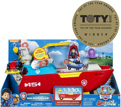 PAW Patrol Sea Patrol: Sea Patroller Transforming Vehicle w/ Lights & Sounds [Toys, Ages 3+] Toys & Games Spin Master   