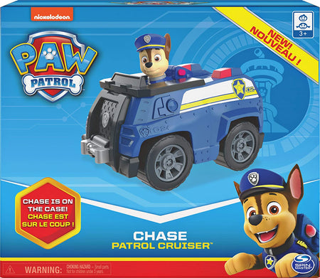 PAW Patrol Chase's Patrol Cruiser with Collectible Figure [Toys, Ages 3+] Toys & Games Spin Master   