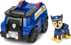 PAW Patrol Chase's Patrol Cruiser with Collectible Figure [Toys, Ages 3+] Toys & Games Spin Master   