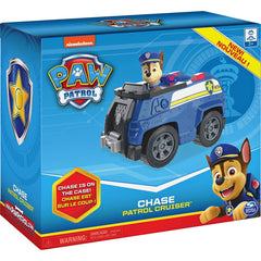 PAW Patrol Chase's Patrol Cruiser with Collectible Figure [Toys, Ages 3+] Toys & Games Spin Master   