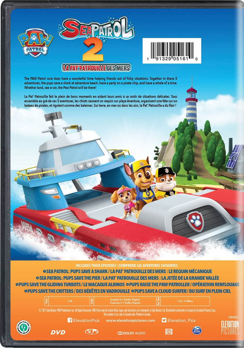 PAW Patrol: Sea Patrol 2 [DVD] DVDs & Blu-Rays Elevation Pictures   