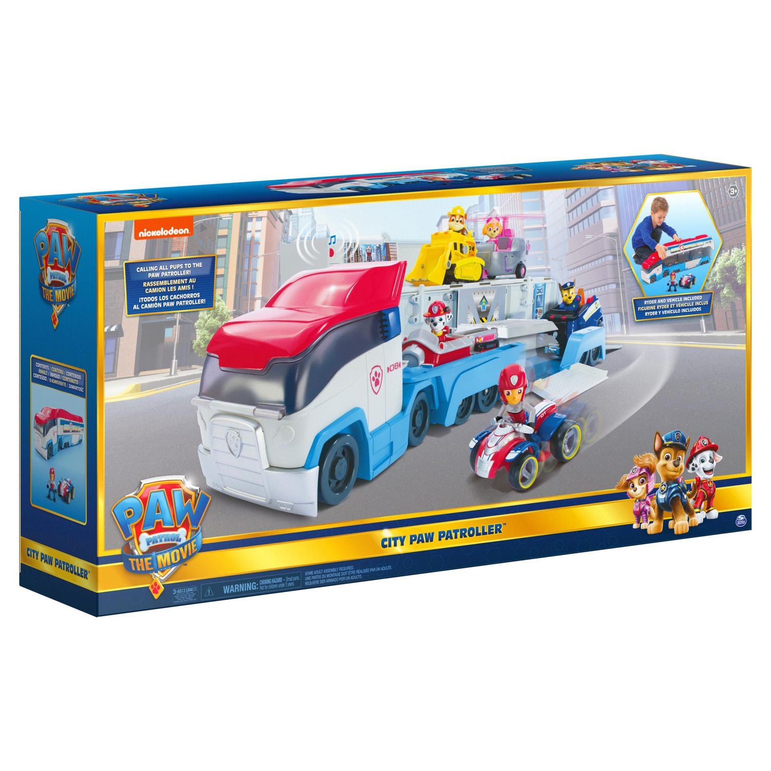 PAW Patrol The Movie Transforming City PAW Patroller Playset Toys A Shopville