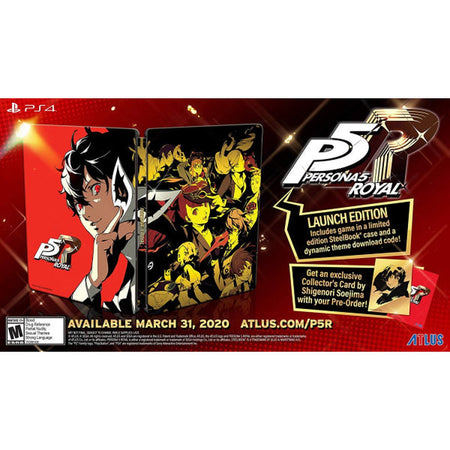 Persona 5 Royal: SteelBook Launch Edition [PlayStation 4] PlayStation 4 Video Game SEGA   