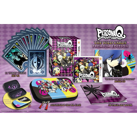 Persona Q: Shadow of the Labyrinth - The Wild Cards Premium Edition [Nintendo 3DS] Nintendo 3DS Video Game Atlus   