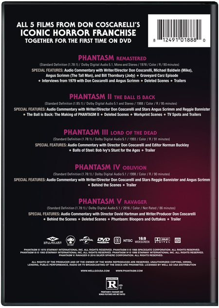 Phantasm 5-Movie DVD Collection [DVD Box Set] DVDs & Blu-Rays Universal Pictures   