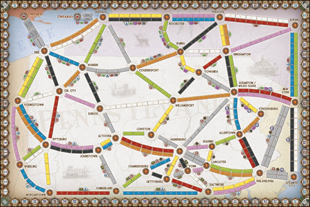 Ticket to Ride Map Collection: Volume 5 – United Kingdom & Pennsylvania [Board Game, 2-5 Players] Board Game Days of Wonder   