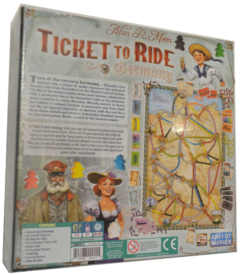 Ticket to Ride: Germany [Board Game, 2-5 Players] Board Game Days of Wonder   