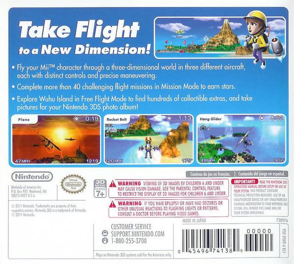 Pilotwings Resort [Nintendo 3DS] Nintendo 3DS Video Game Nintendo   