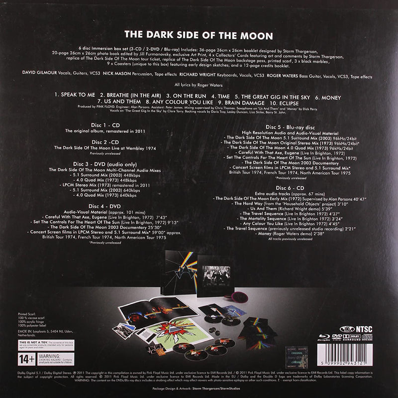 Pink Floyd - The Dark Side Of The Moon Immersion Box Set [Audio CD] Audio CD/Vinyl EMI Music   