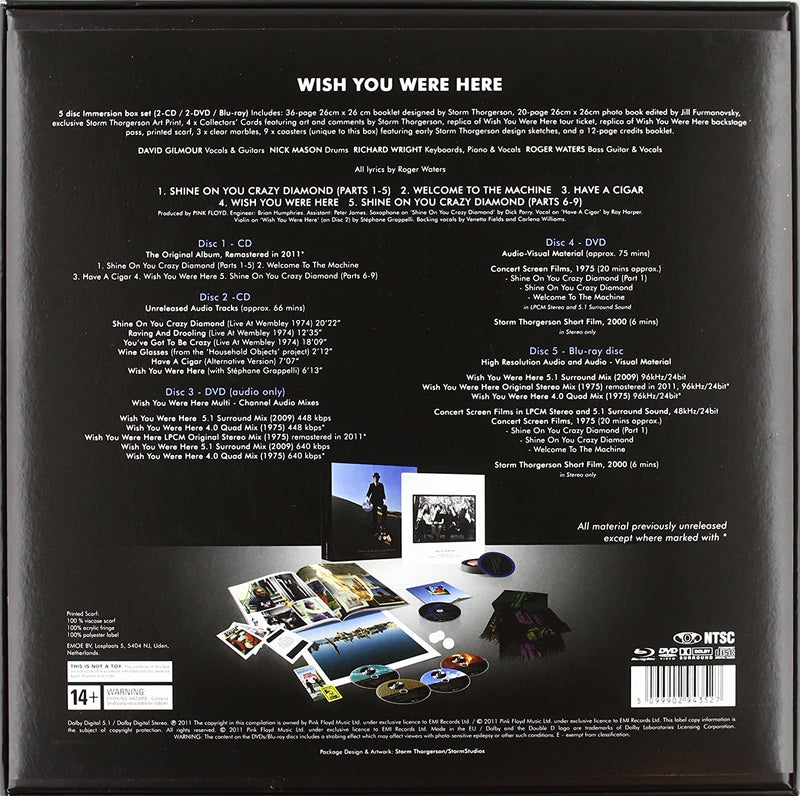 Pink Floyd - Wish You Were Here Immersion Box Set [Audio CD] Audio CD/Vinyl EMI Music   