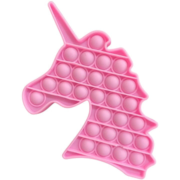 Pink Unicorn Push Pop Bubble Fidget Toy [Sensory Kids Adults Anxiety Stress Relief] Toys & Games Everest   