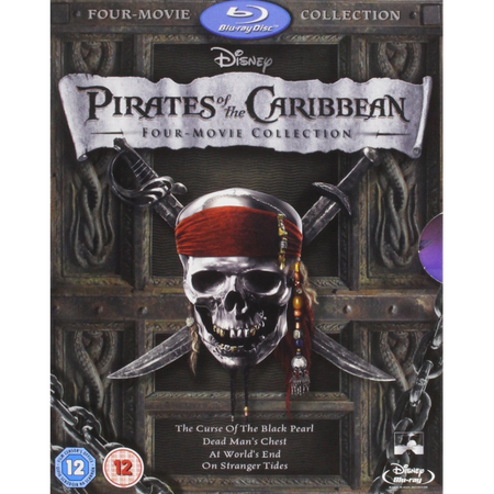 Pirates of the Caribbean: Four-Movie Collection [Blu-Ray Box Set] DVDs & Blu-Rays Disney   