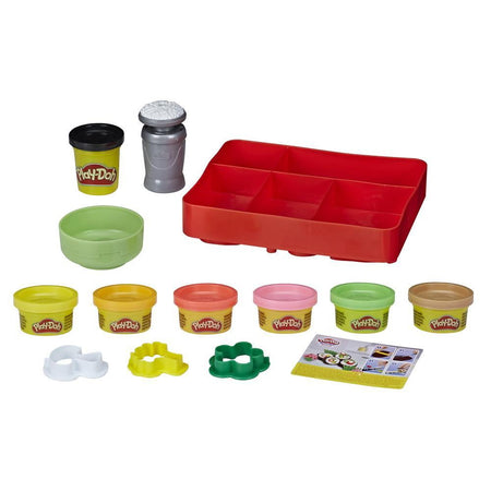 Play-Doh Kitchen Creations: Sushi Play Food Set with Bento Box and 9 Non-Toxic Play-Doh Cans [Toys, Ages 3+] Toys & Games Hasbro   