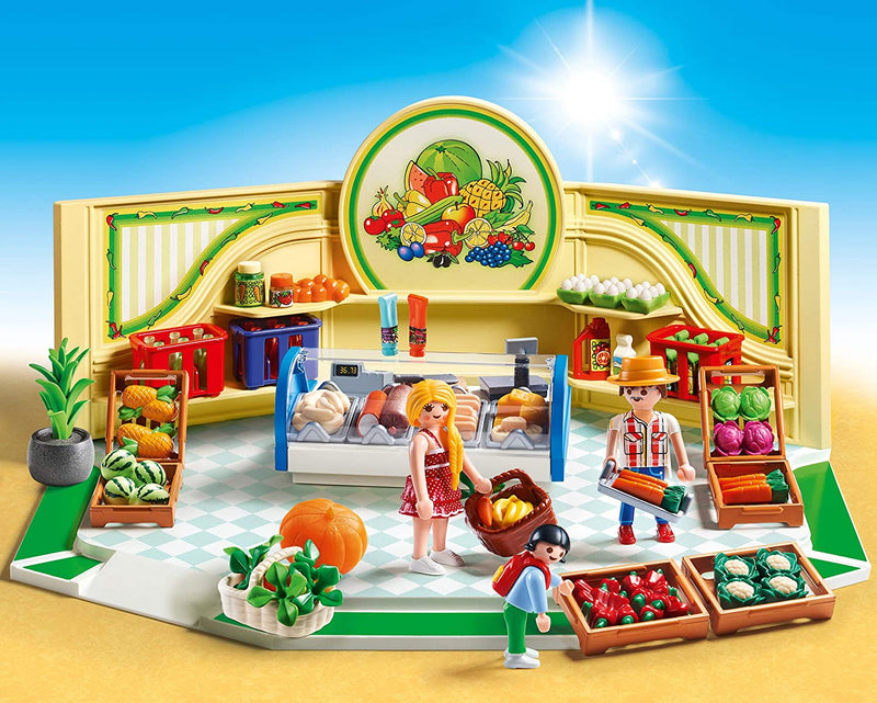 Playmobil City Life: Grocery Shop - 113 Piece Playset [Toys, #9403, Ages 3+] Toys & Games Mattel   