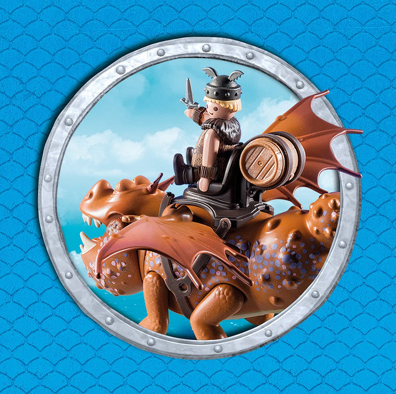 Playmobil Dreamworks Dragons: Fishlegs and Meatlug- 31 Piece Playset [Toys, #9460, Ages 4+] Toys & Games Mattel   