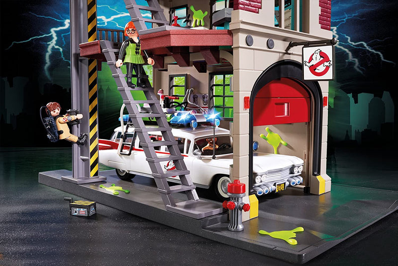 Playmobil Ghostbusters Firehouse - 228 Piece Playset [Toys, #9219, Ages 6+] Toys & Games Mattel   