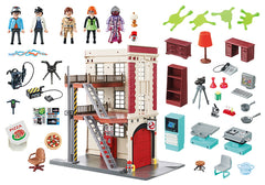 Playmobil Ghostbusters Firehouse - 228 Piece Playset [Toys, #9219, Ages 6+] Toys & Games Mattel   