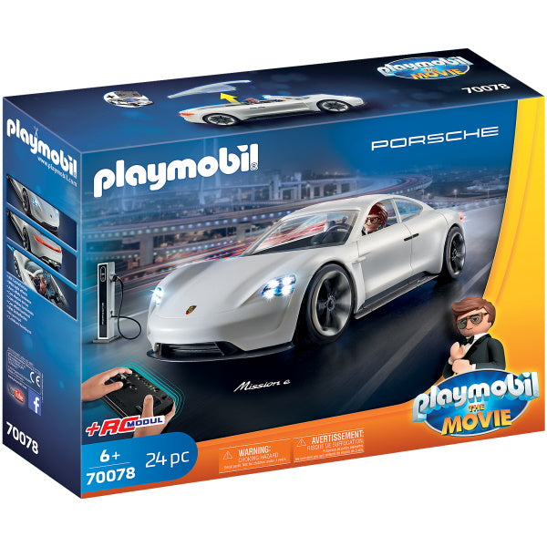 Playmobil The Movie: Rex Dasher's Porsche Mission E - 24 Piece Playset [Toys, #70078, Ages 6+] Toys & Games Mattel   