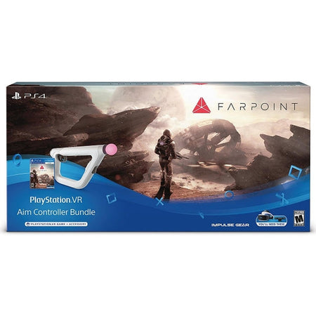PlayStation VR Aim Controller Bundle - Accessory + Farpoint Video Game - PSVR [PlayStation 4] PlayStation 4 Video Game Sony   