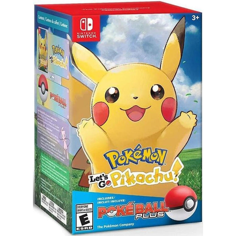 Pokémon: Let's Go, Pikachu! w/ Poke Ball Plus [Nintendo Switch] Nintendo Switch Video Game Nintendo   