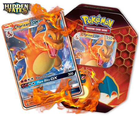Pokemon TCG: Hidden Fates - Charizard-GX Tin Card Game Pokemon   