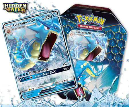Pokemon TCG: Hidden Fates - Gyarados-GX Tin Card Game Pokemon   