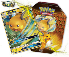 Pokemon TCG: Hidden Fates - Raichu -GX Tin Card Game Pokemon   