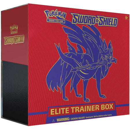 Pokemon TCG: Sword & Shield Elite Trainer Box - Zacian Card Game Pokemon   