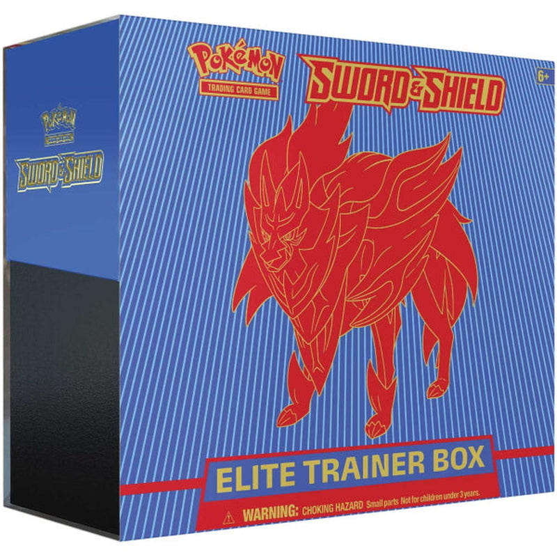Pokemon TCG: Sword & Shield Elite Trainer Box - Zamazenta Card Game Pokemon   