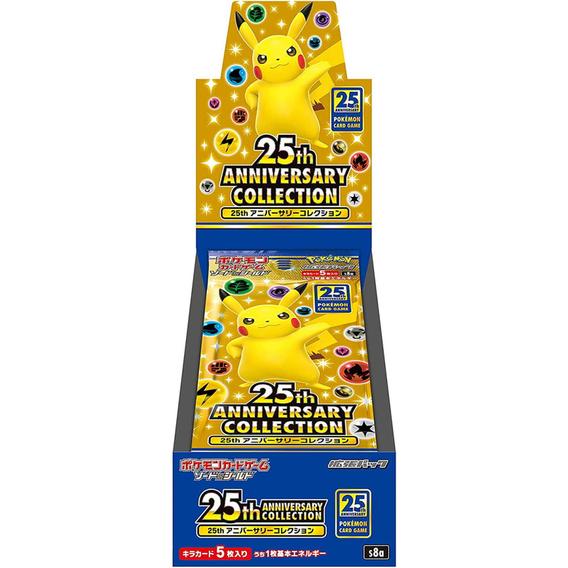 Pokemon TCG: 25th Anniversary Collection Booster Box - 16 Packs - Japanese Card Game Pokemon   