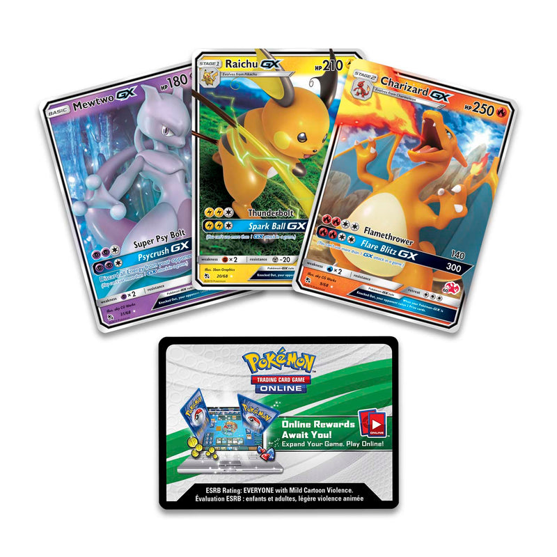 Pokemon TCG: Battle Academy - Charizard-GX, Raichu-GX & Mewtwo-GX Card Game Pokemon   